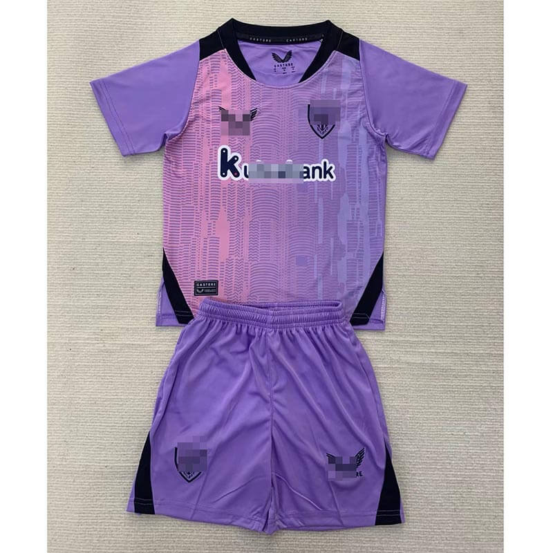 Camiseta de Portero Athletic de Bilbao Negro 2024/2025 Niño Kit